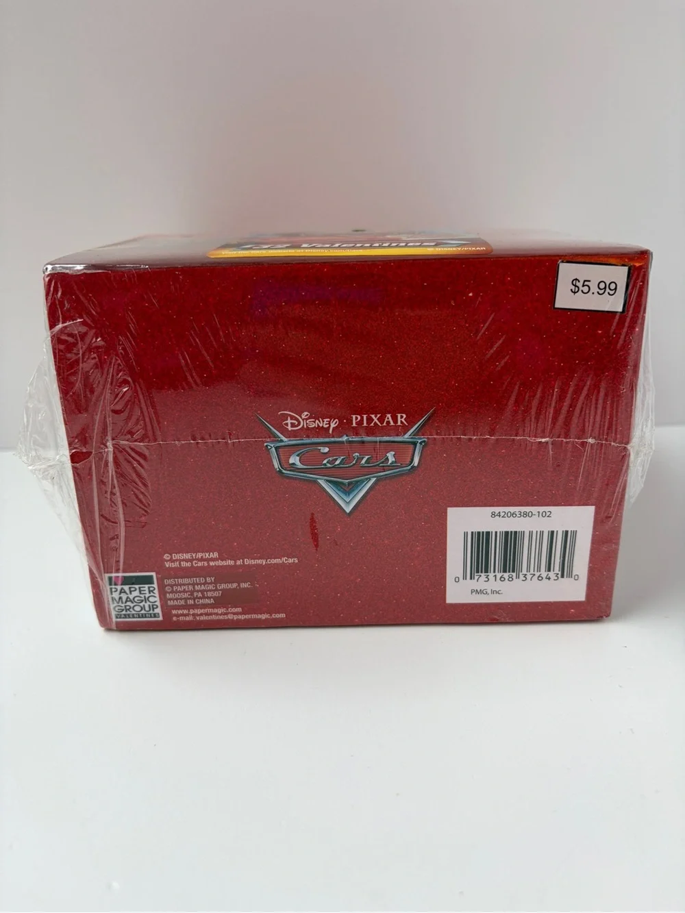 PIXAR CARS Disney Keepsake FAN MAIL 32 Valentine Cards in Mailbox SEALED READ